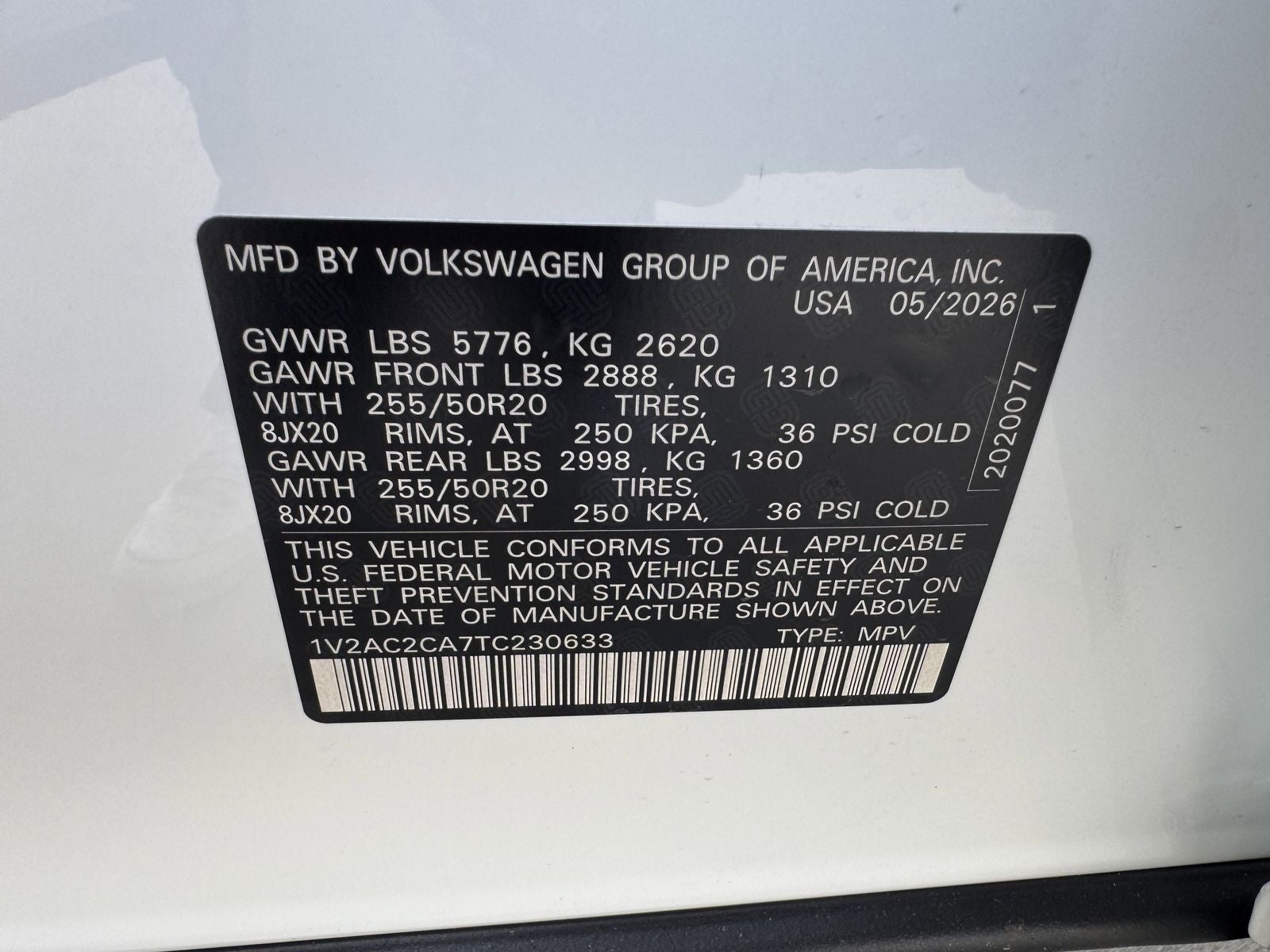 2026 Volkswagen Atlas Cross Sport 2.0T SEL R-Line Black