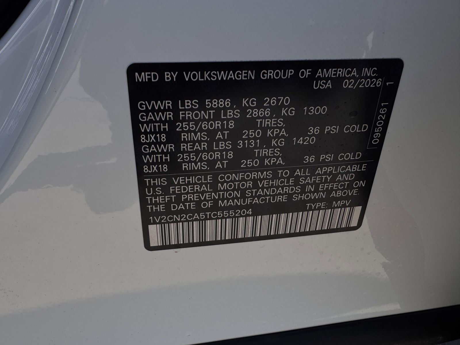 2026 Volkswagen Atlas 2.0T Peak Edition