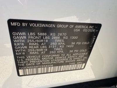2026 Volkswagen Atlas 2.0T Peak Edition