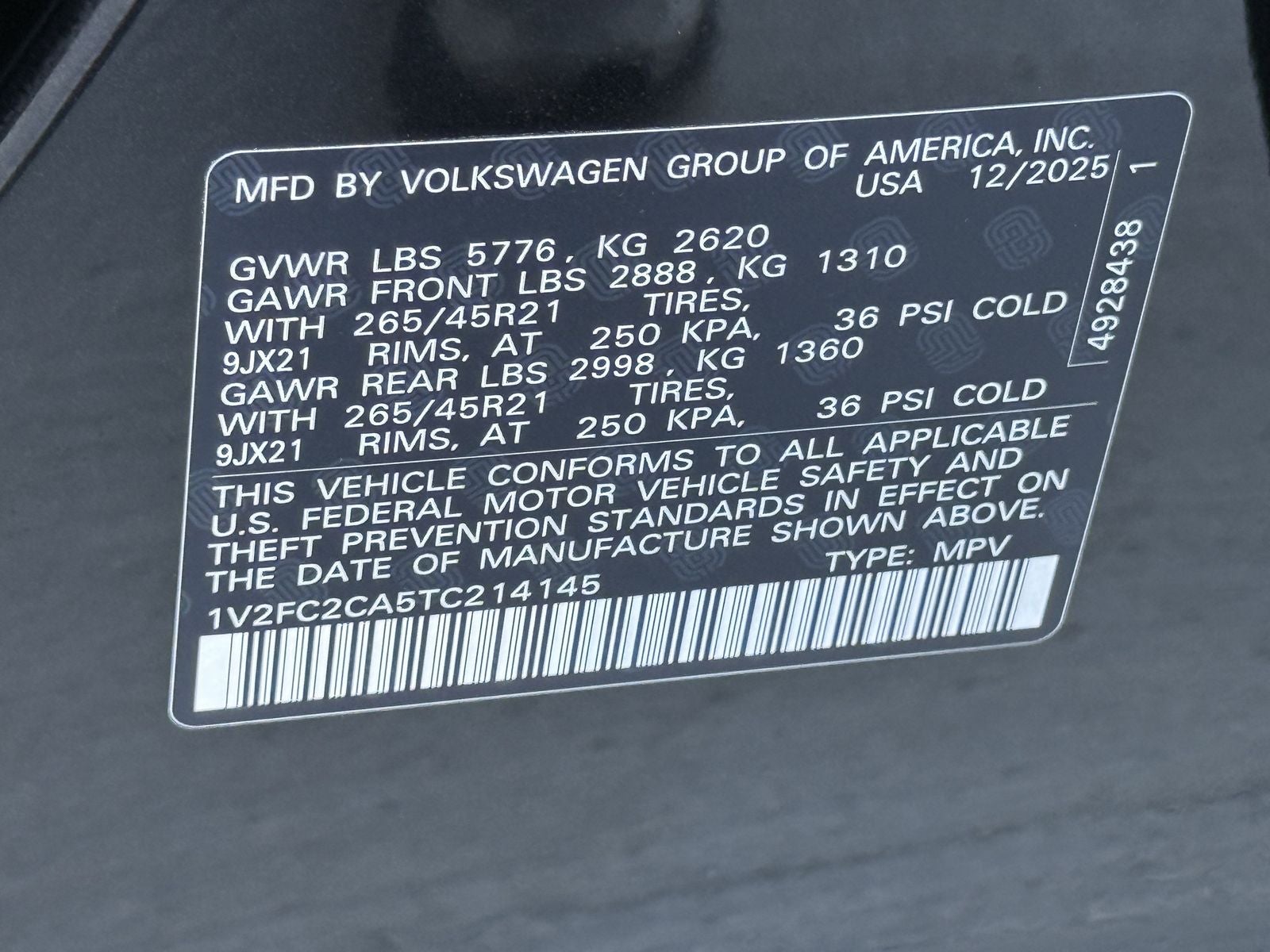 2026 Volkswagen Atlas Cross Sport 2.0T SEL Premium R-Line