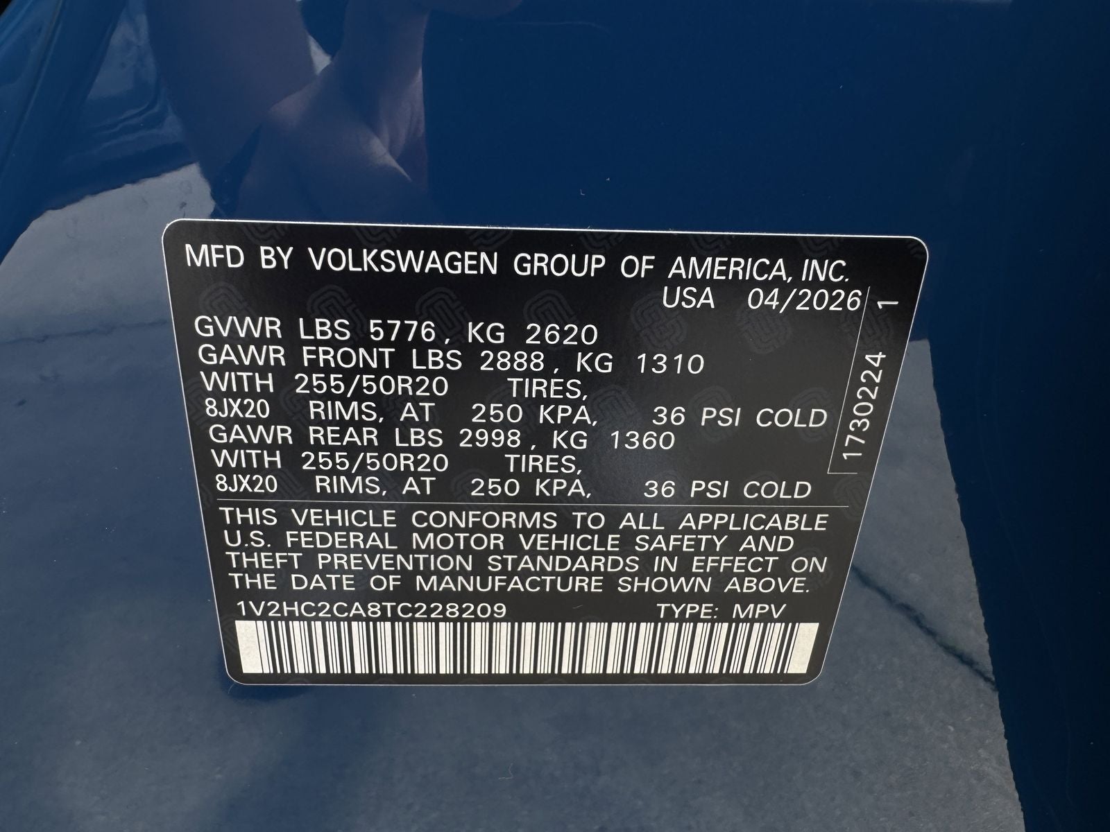 2026 Volkswagen Atlas Cross Sport 2.0T SE W/TECHNOLOGY