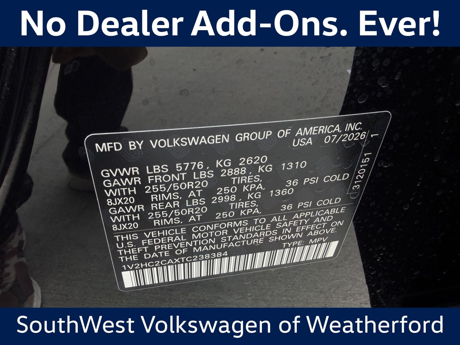 2026 Volkswagen Atlas Cross Sport 2.0T SE W/TECHNOLOGY