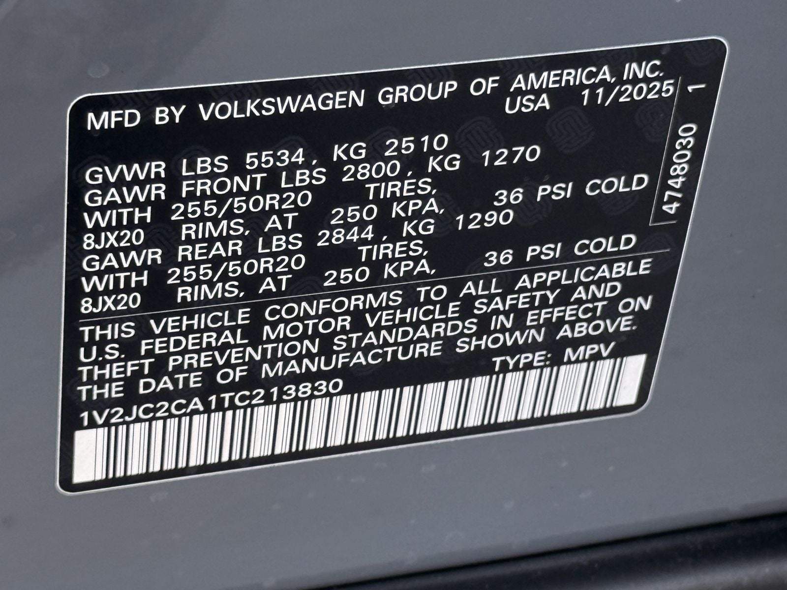 2026 Volkswagen Atlas Cross Sport 2.0T SE W/TECHNOLOGY