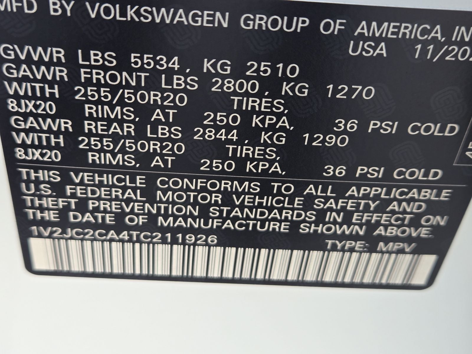 2026 Volkswagen Atlas Cross Sport 2.0T SE W/TECHNOLOGY