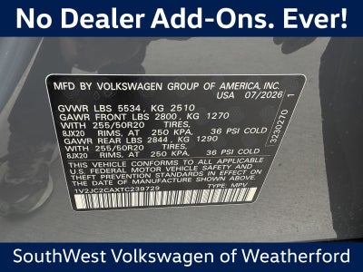 2026 Volkswagen Atlas Cross Sport 2.0T SE W/TECHNOLOGY