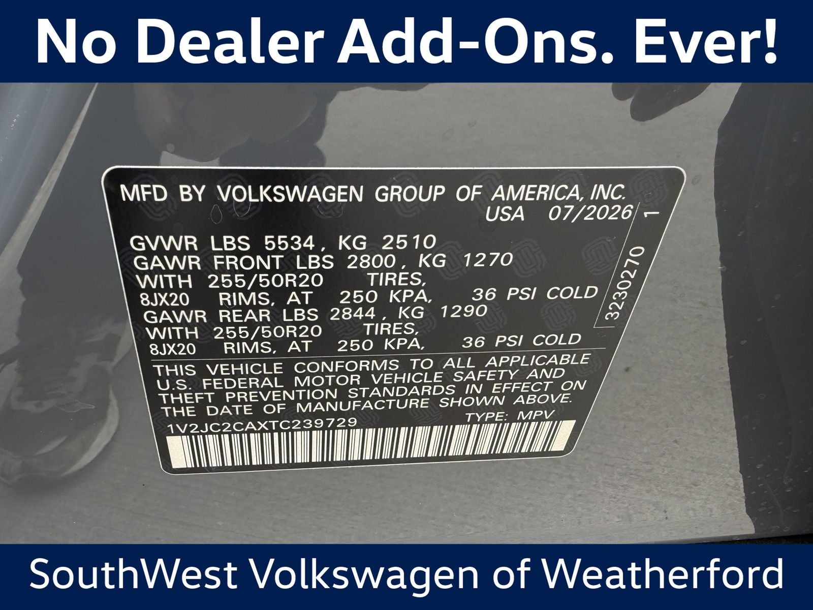 2026 Volkswagen Atlas Cross Sport 2.0T SE W/TECHNOLOGY