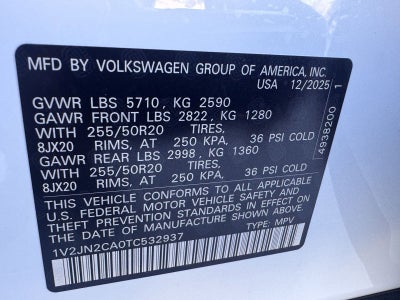 2026 Volkswagen Atlas 2.0T SE W/TECHNOLOGY