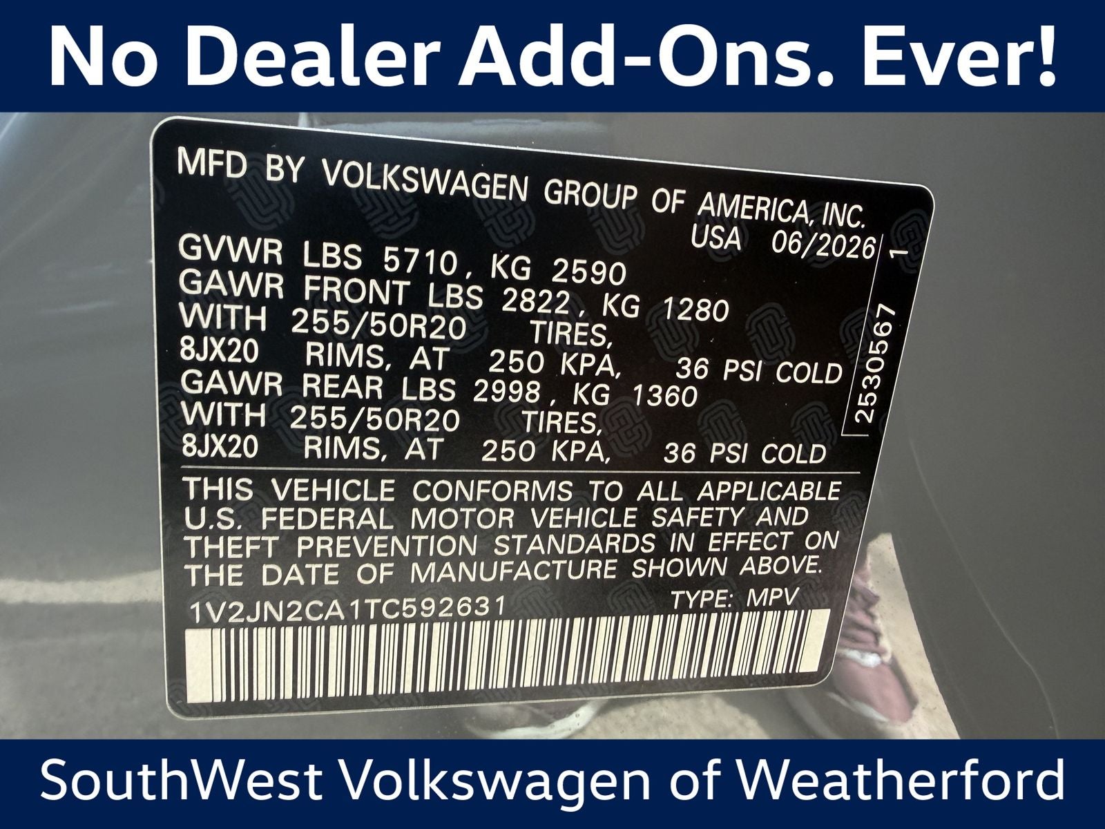 2026 Volkswagen Atlas 2.0T SE W/TECHNOLOGY