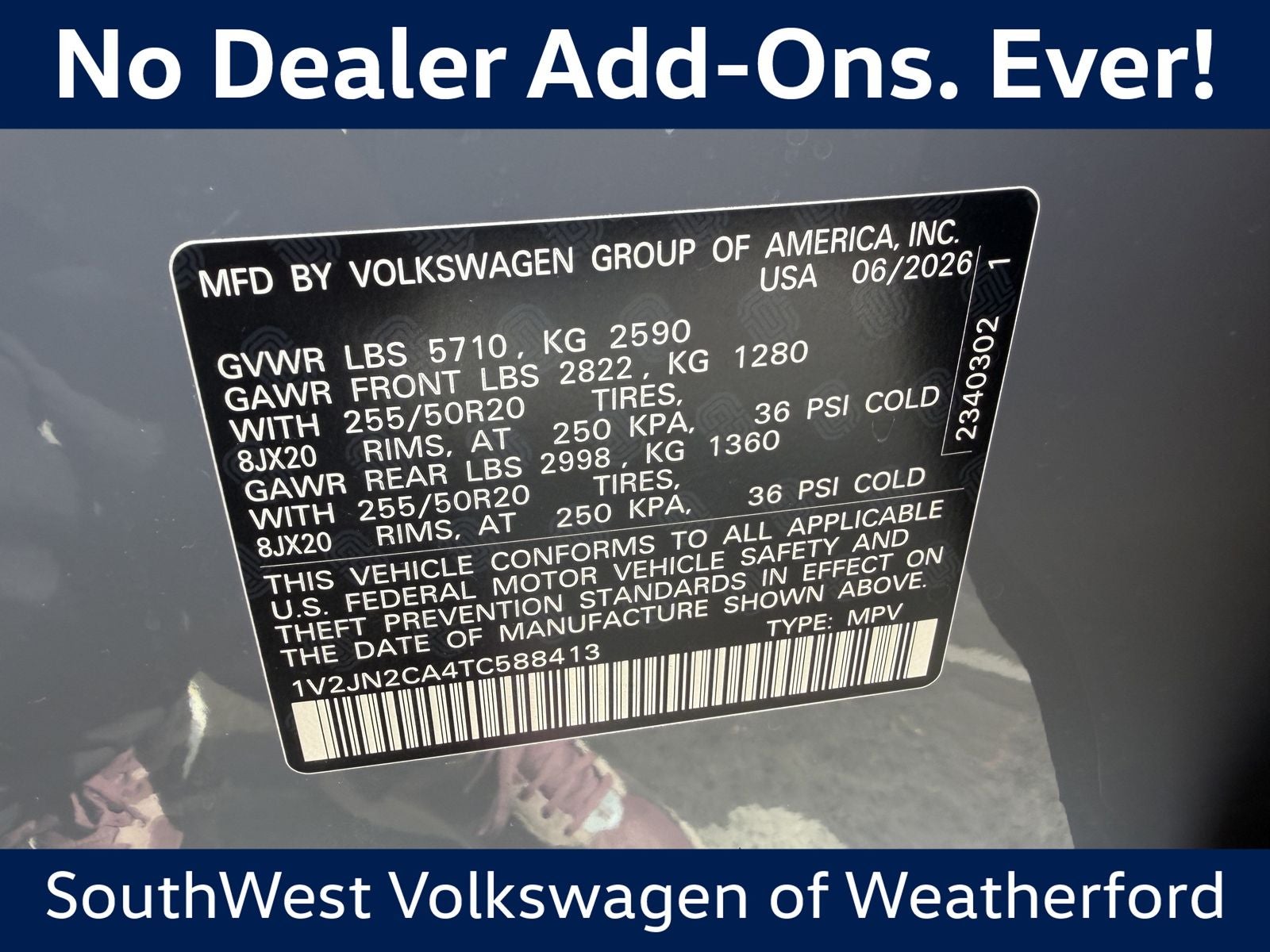 2026 Volkswagen Atlas 2.0T SE W/TECHNOLOGY