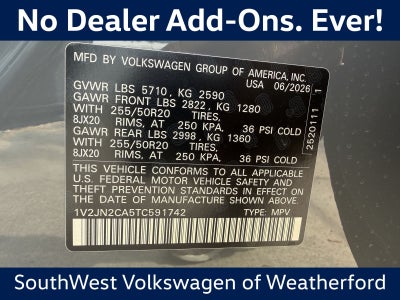 2026 Volkswagen Atlas 2.0T SE W/TECHNOLOGY