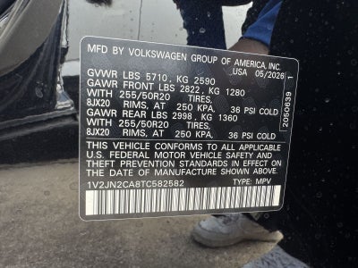 2026 Volkswagen Atlas 2.0T SE W/TECHNOLOGY