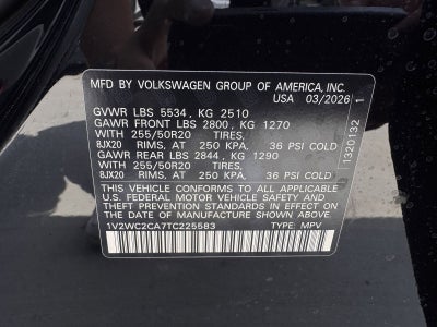 2026 Volkswagen Atlas Cross Sport 2.0T SE W/TECHNOLOGY