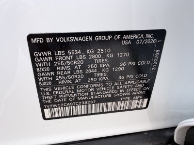 2026 Volkswagen Atlas Cross Sport 2.0T SE W/TECHNOLOGY