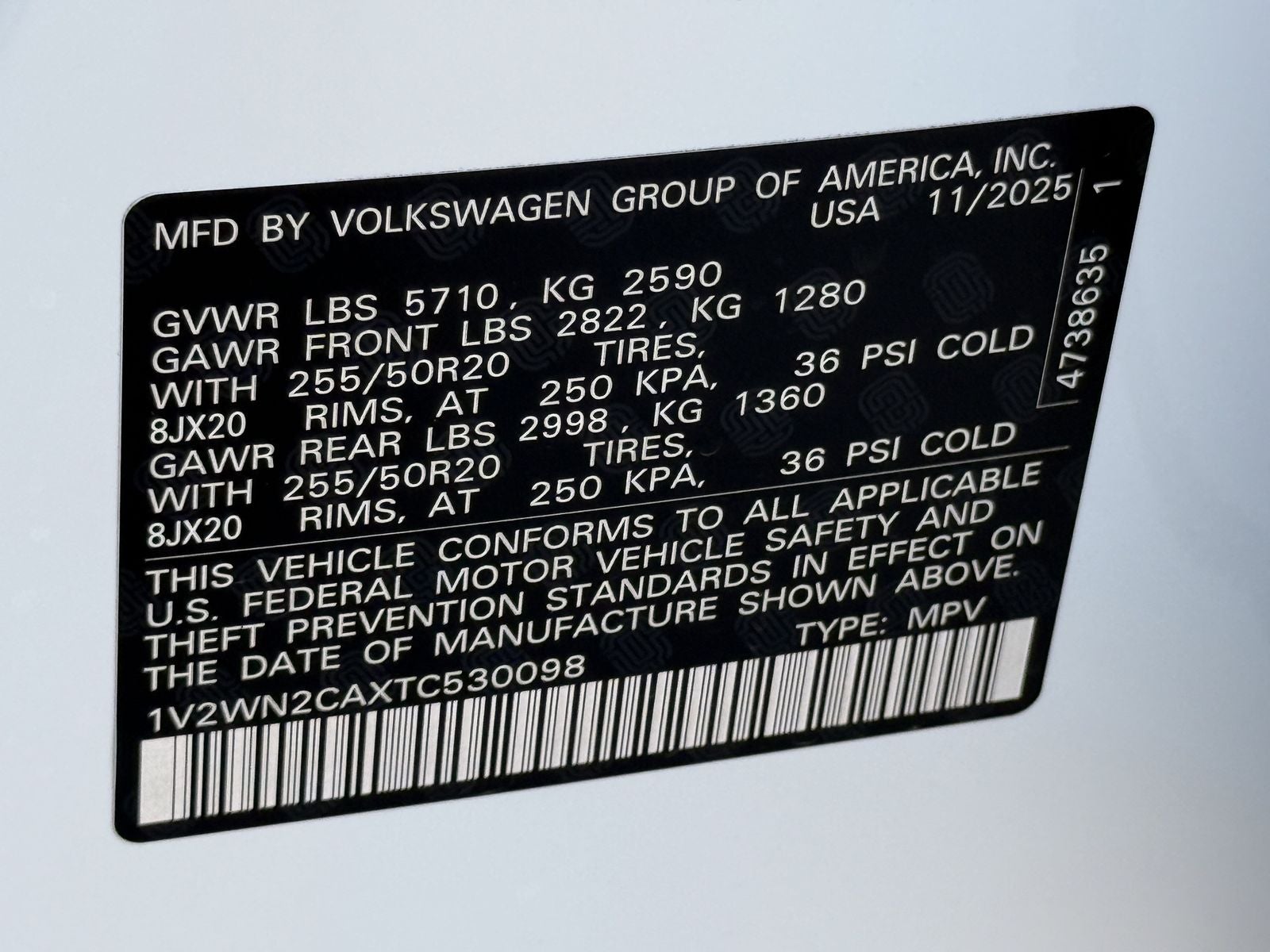 2026 Volkswagen Atlas 2.0T SE W/TECHNOLOGY