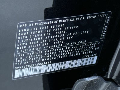 2026 Volkswagen Taos 1.5T SE Black