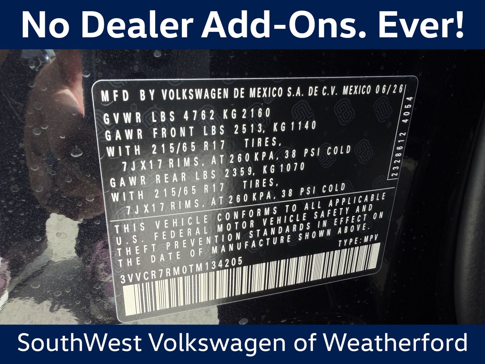 2026 Volkswagen Tiguan 2.0T S