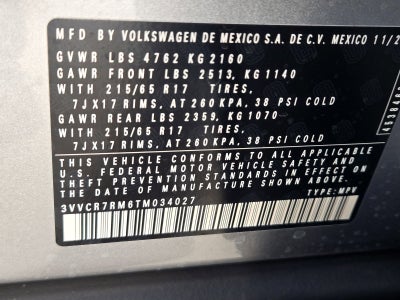 2026 Volkswagen Tiguan 2.0T S