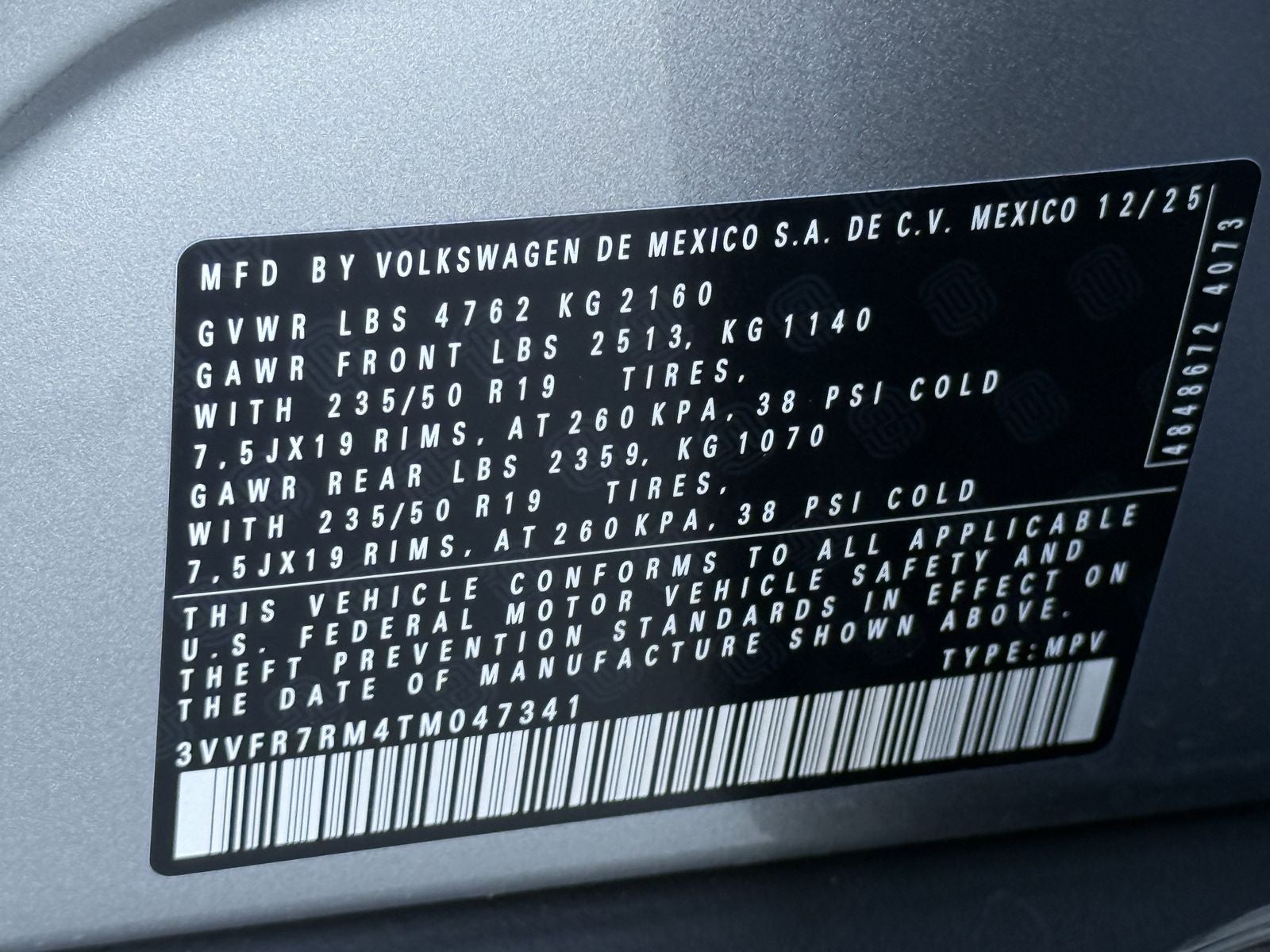 2026 Volkswagen Tiguan 2.0T SE