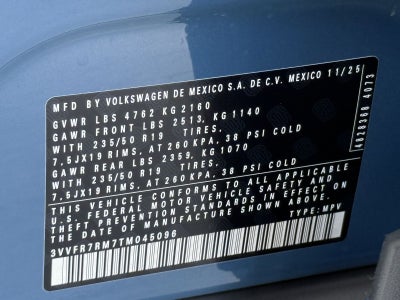 2026 Volkswagen Tiguan 2.0T SE