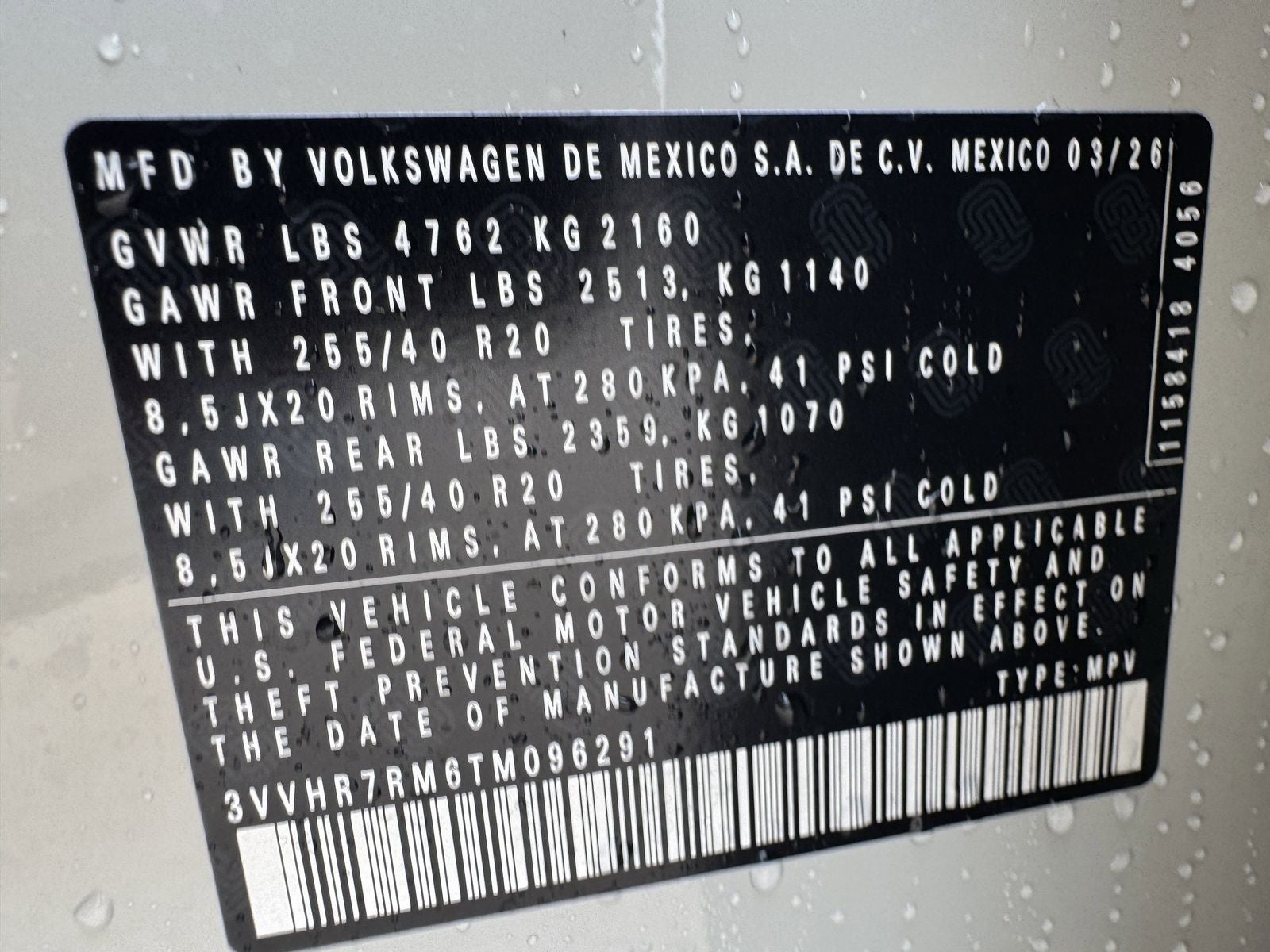 2026 Volkswagen Tiguan 2.0T SE R-Line Black