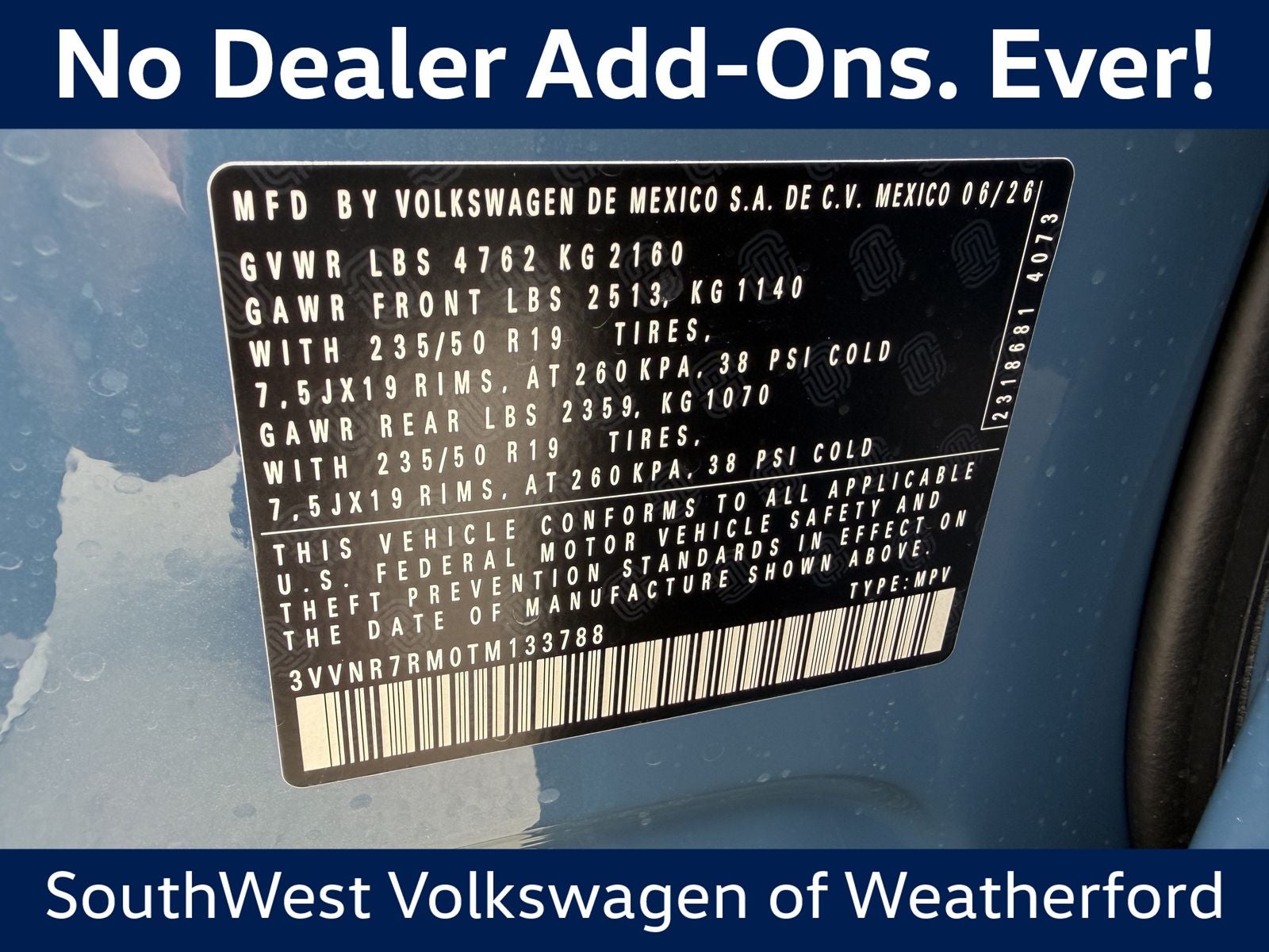 2026 Volkswagen Tiguan 2.0T SE