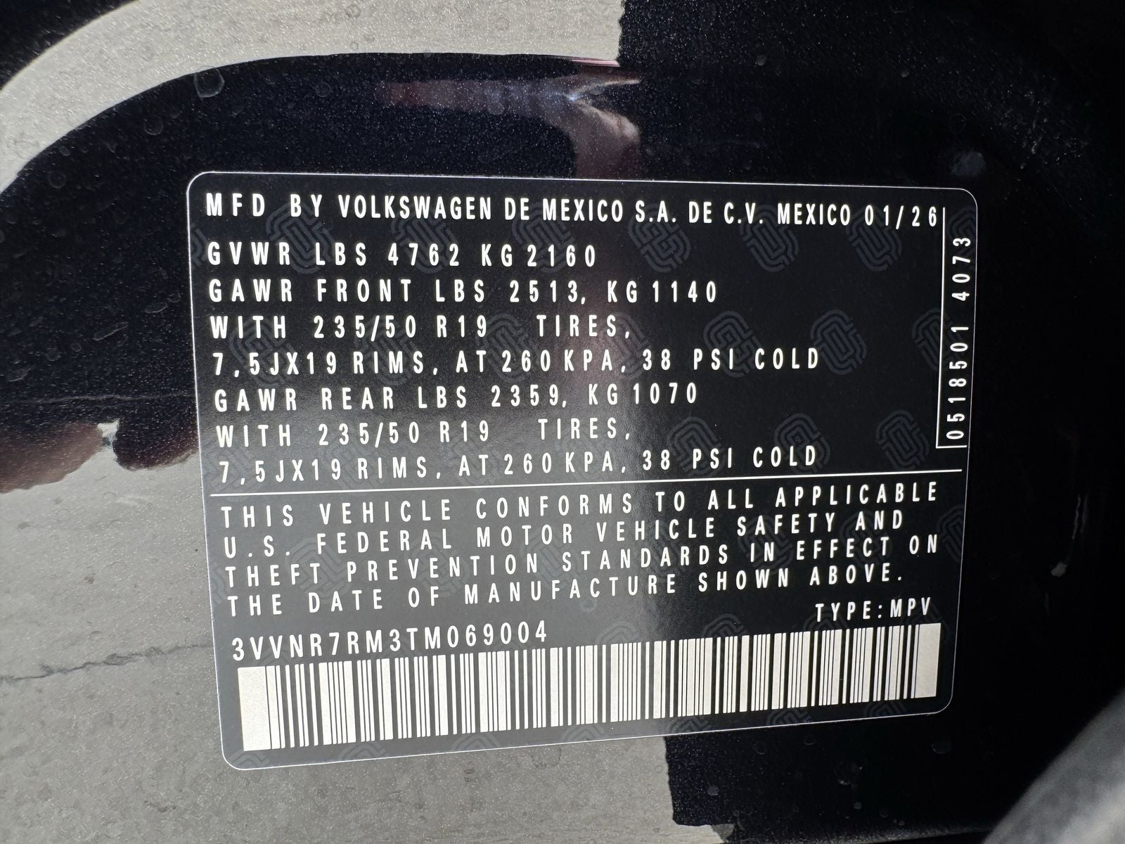 2026 Volkswagen Tiguan 2.0T SE