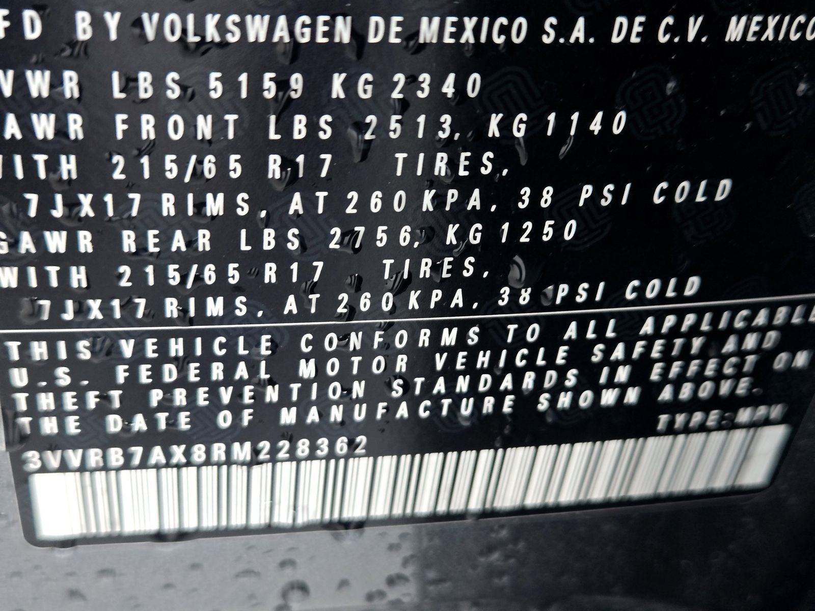 2024 Volkswagen Tiguan 2.0T S