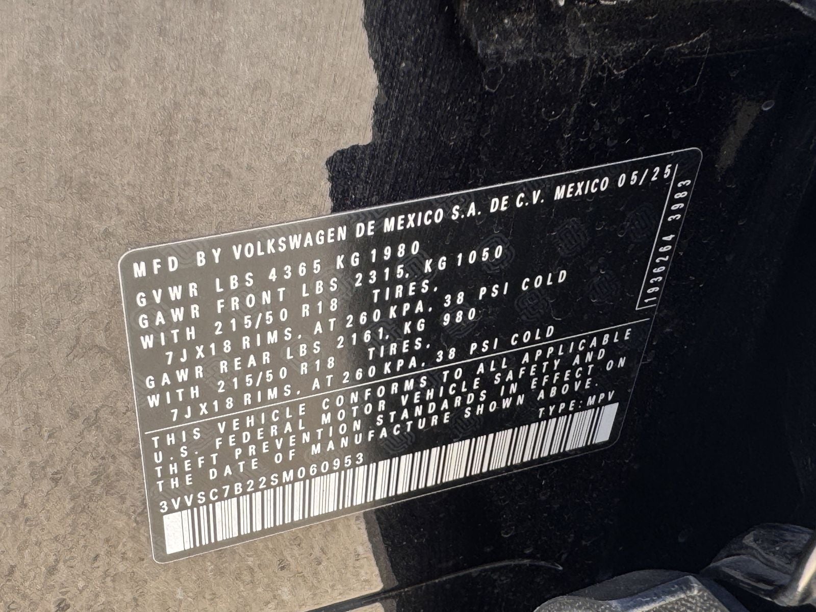 2025 Volkswagen Taos 1.5T SE