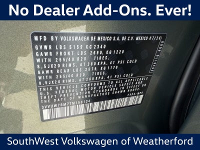 2026 Volkswagen Tiguan 2.0T SEL R-Line Turbo