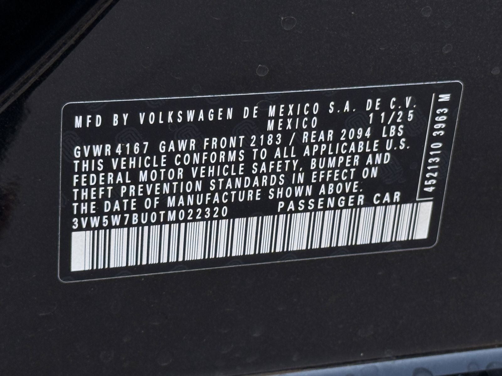 2026 Volkswagen Jetta 1.5T S