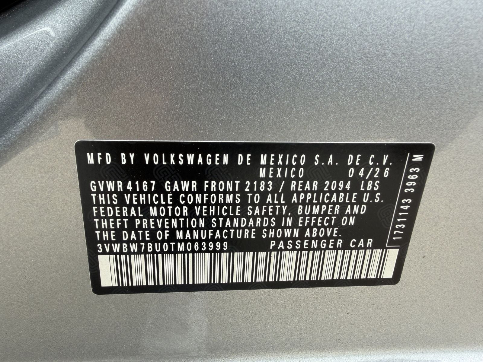 2026 Volkswagen Jetta 1.5T Sport