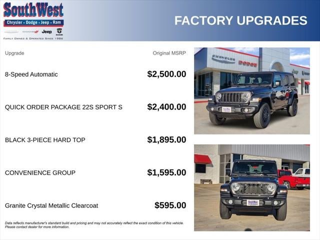 2026 Jeep Wrangler WRANGLER 4-DOOR SPORT S