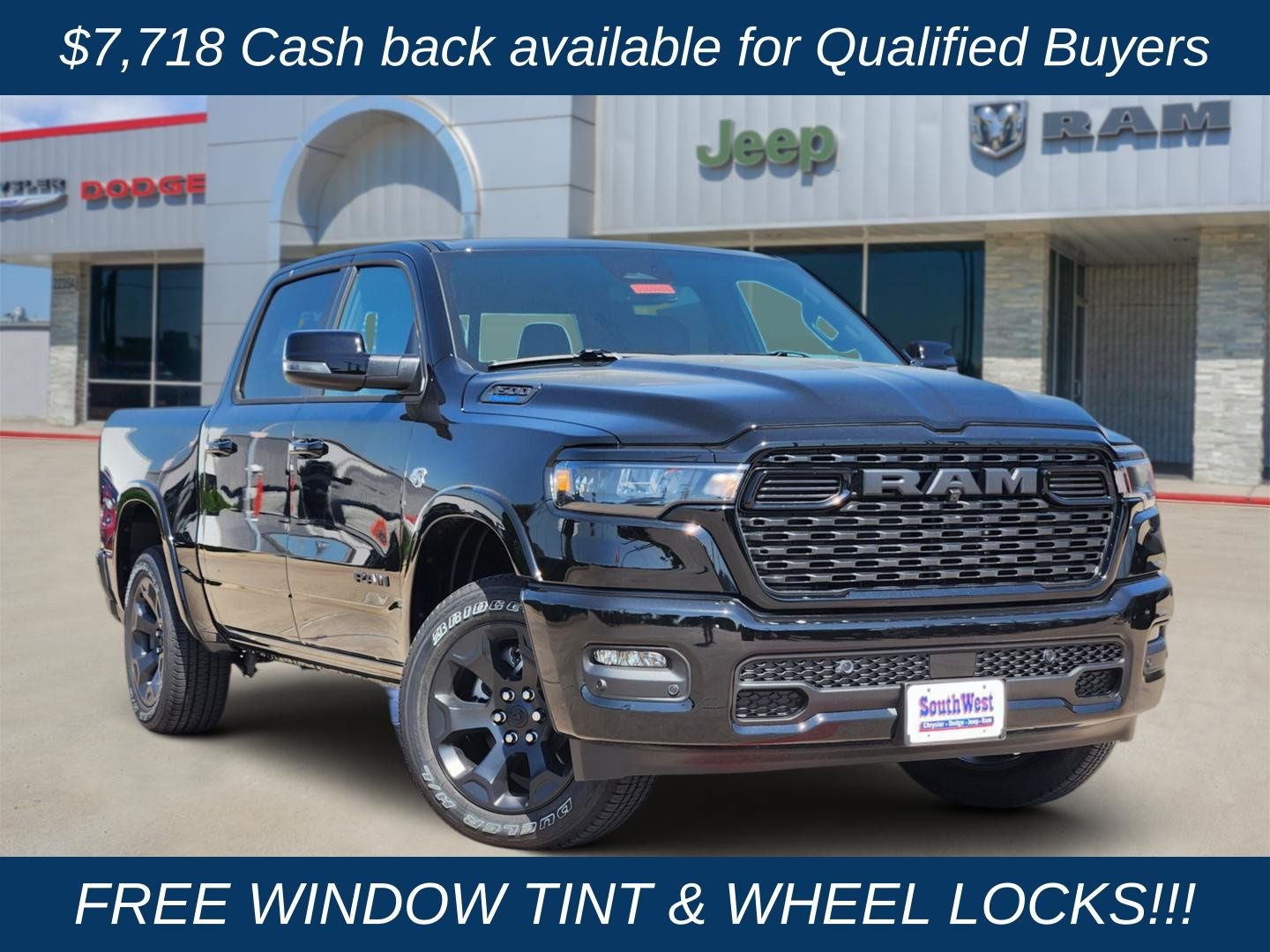 2026 RAM Ram 1500 RAM 1500 LONE STAR CREW CAB 4X4 5'7' BOX