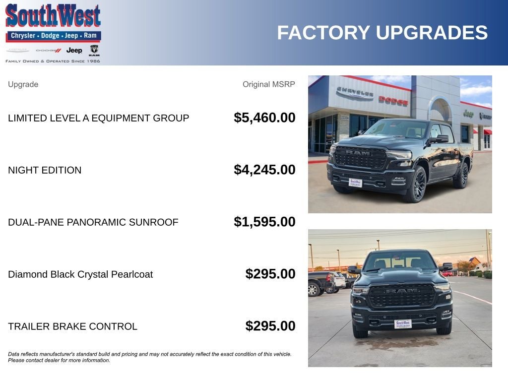 2026 RAM Ram 1500 RAM 1500 LIMITED CREW CAB 4X4 5'7' BOX