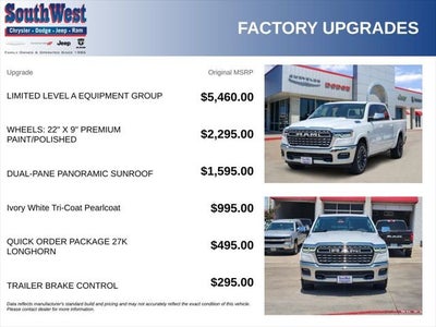 2026 RAM Ram 1500 RAM 1500 LIMITED LONGHORN CREW CAB 4X4 5'7' BOX