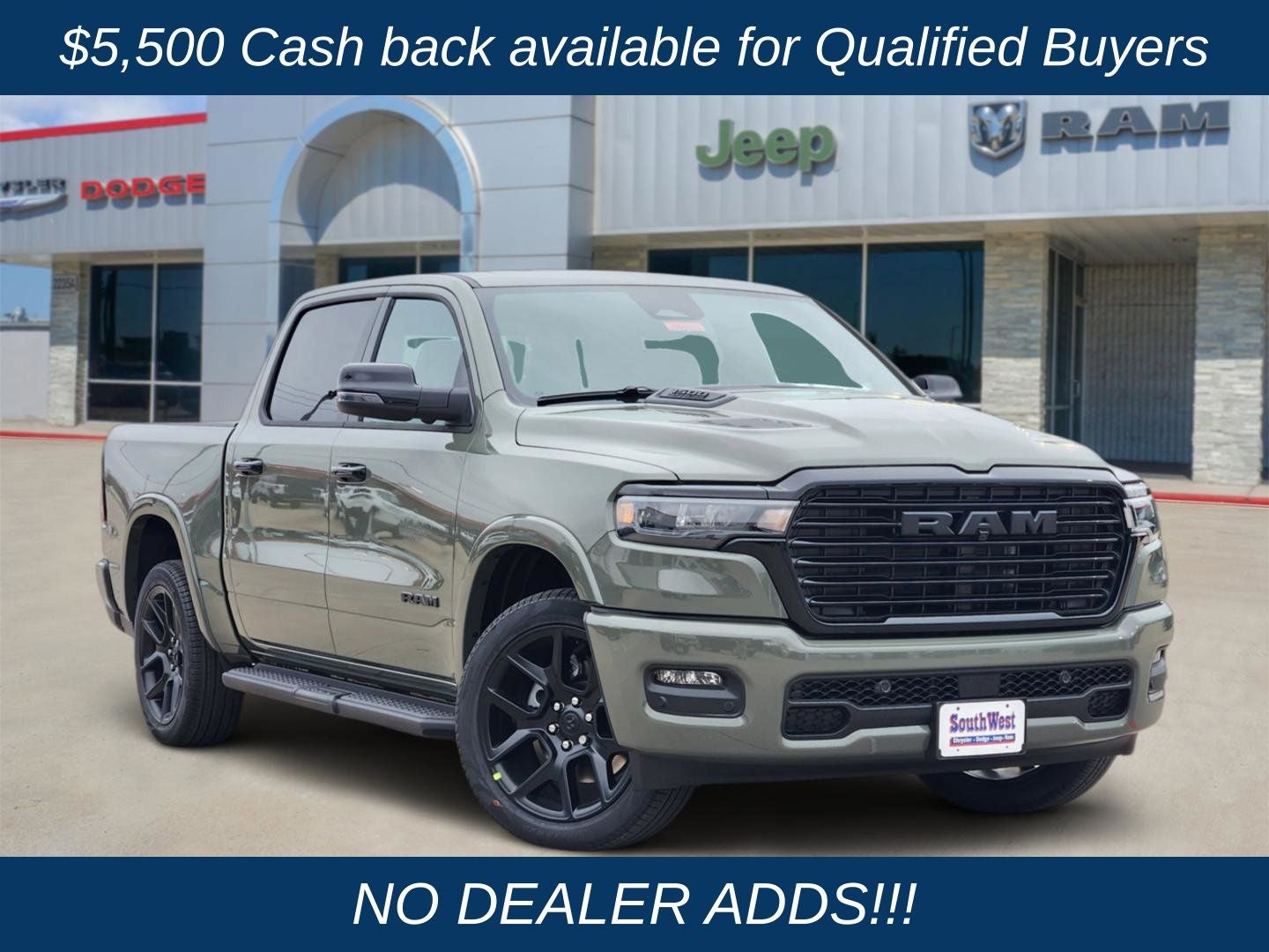2026 RAM Ram 1500 RAM 1500 LARAMIE CREW CAB 4X4 5'7' BOX