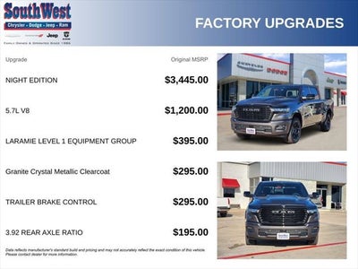 2026 RAM Ram 1500 RAM 1500 LARAMIE CREW CAB 4X4 5'7' BOX