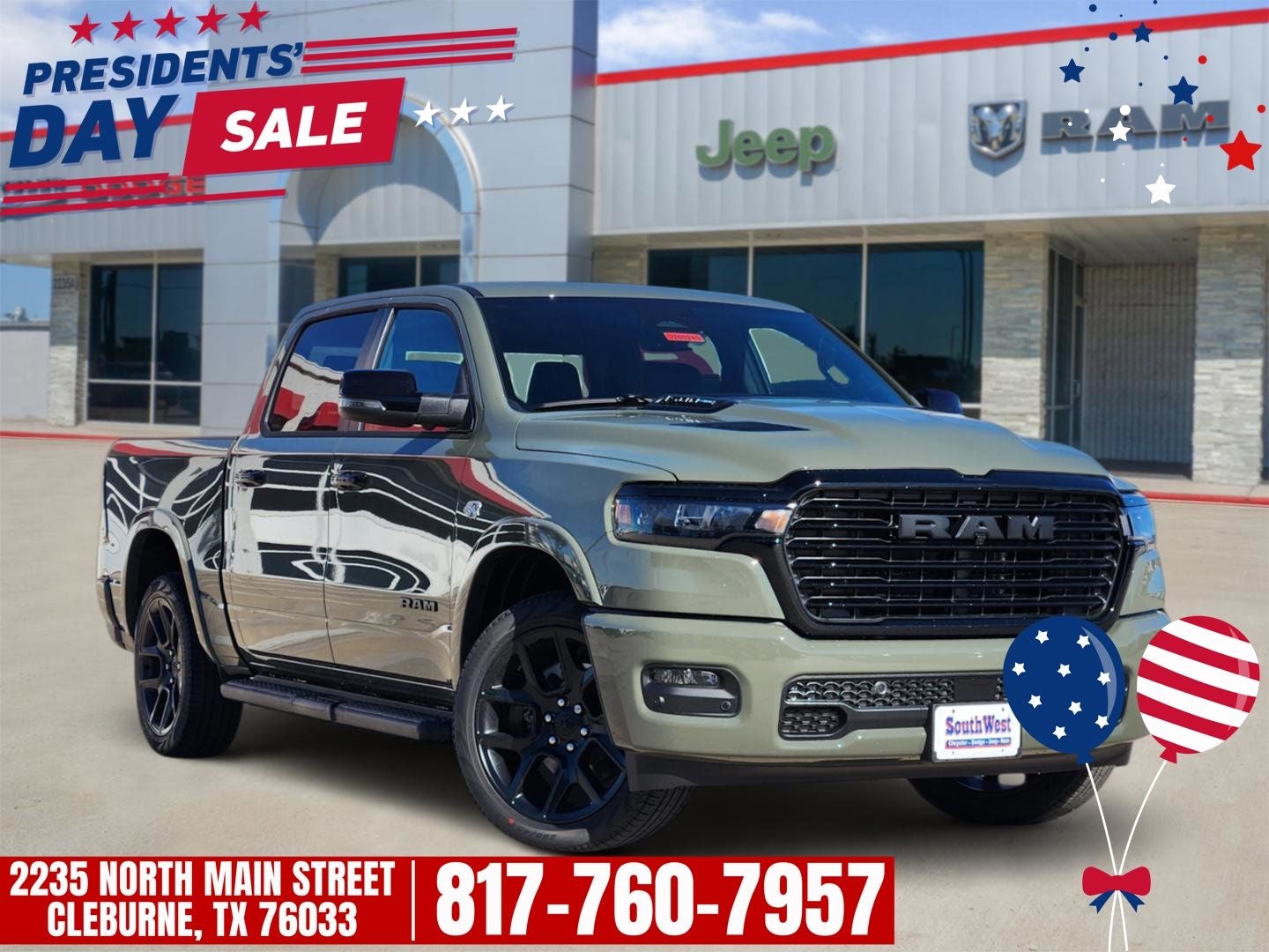 2026 RAM Ram 1500 RAM 1500 LARAMIE CREW CAB 4X4 5'7' BOX