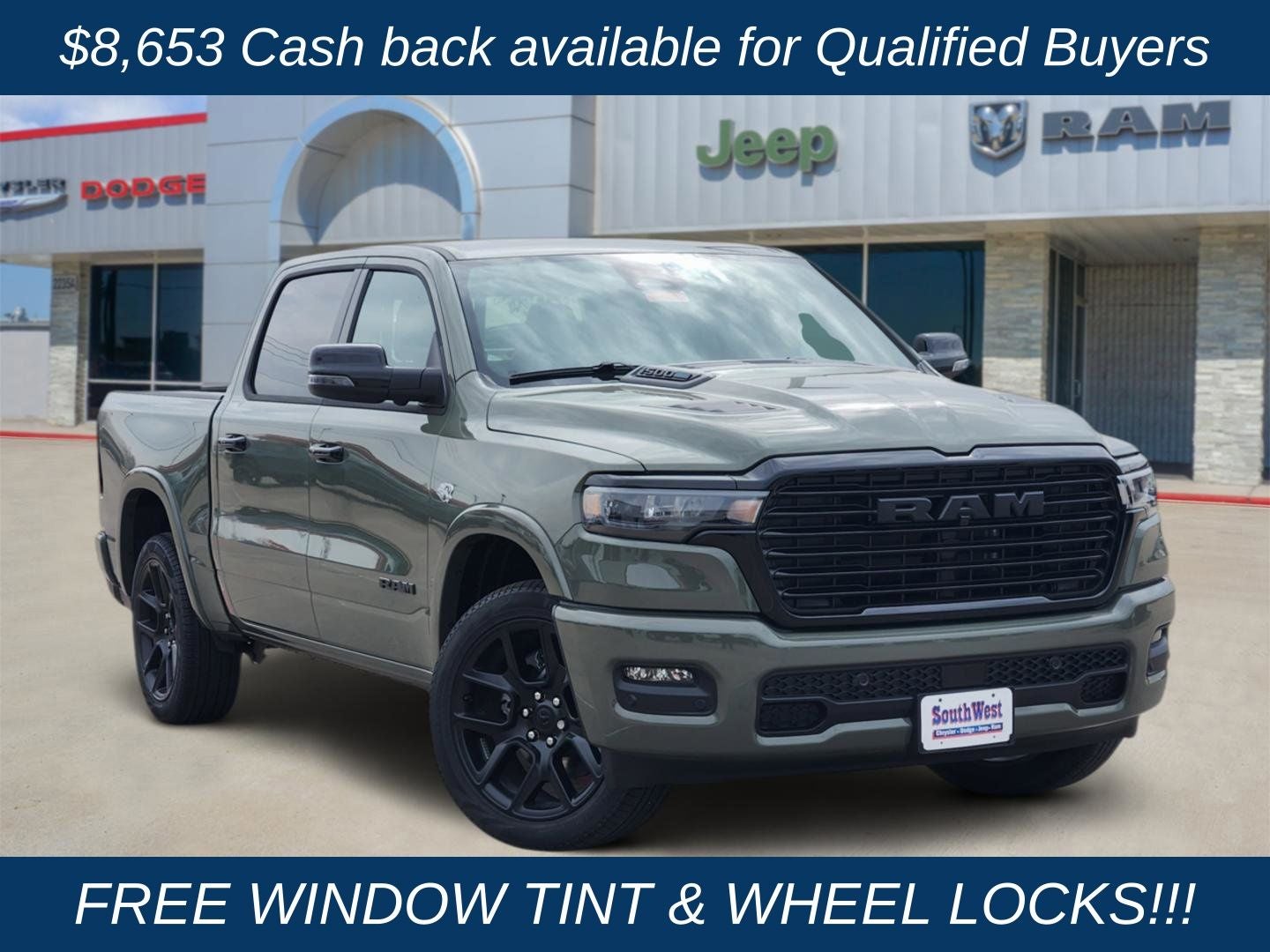 2026 RAM Ram 1500 RAM 1500 LARAMIE CREW CAB 4X4 5'7' BOX