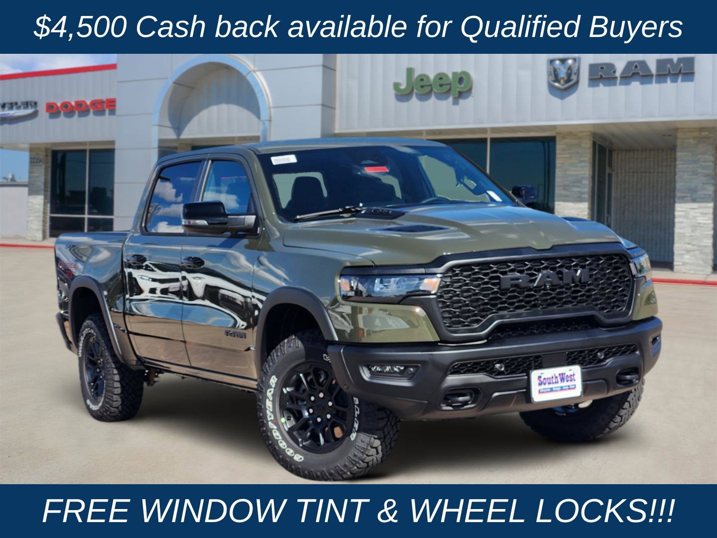 2027 RAM Ram 1500 RAM 1500 REBEL CREW CAB 4X4 5'7' BOX