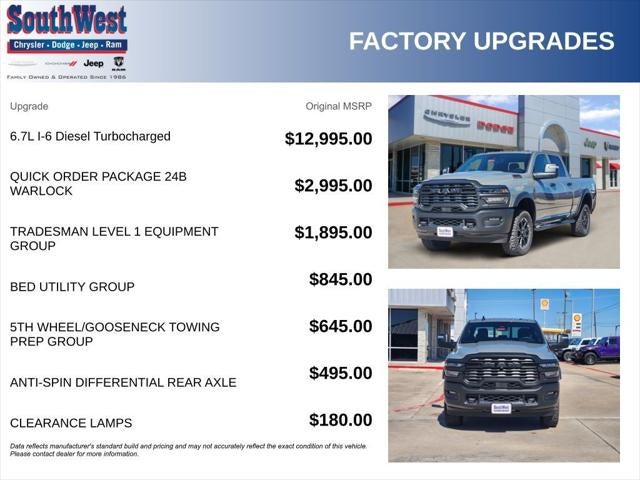 2026 RAM Ram 2500 RAM 2500 WARLOCK CREW CAB 4X4 6'4' BOX