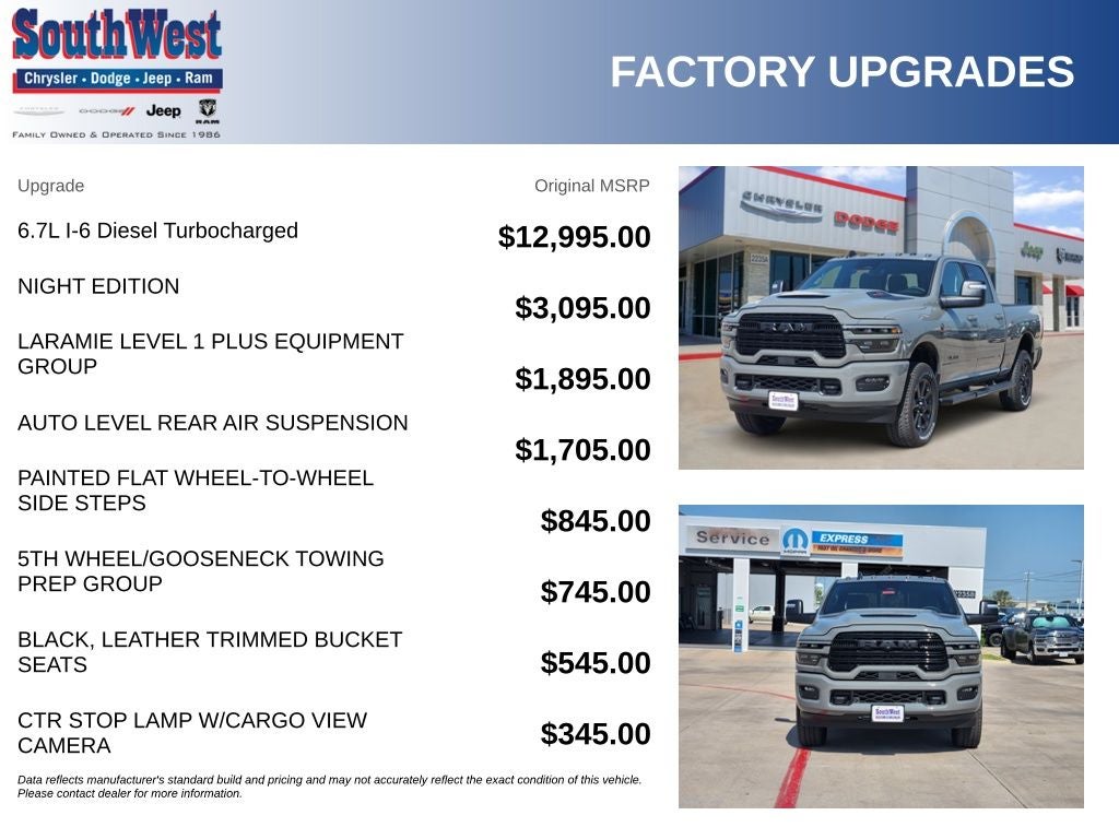 2026 RAM Ram 2500 RAM 2500 LARAMIE CREW CAB 4X4 6'4' BOX