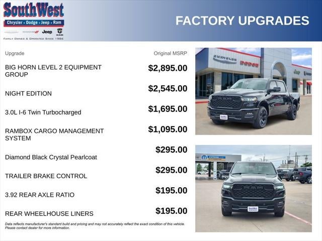 2026 RAM Ram 1500 RAM 1500 LONE STAR CREW CAB 4X4 5'7' BOX