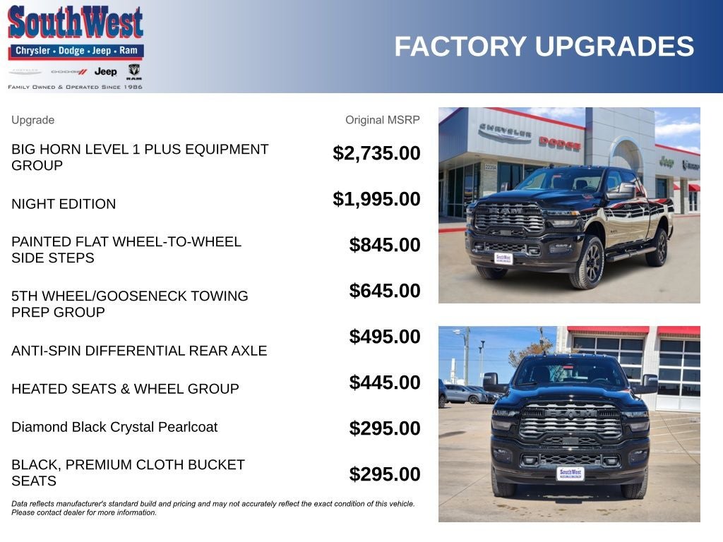 2026 RAM Ram 2500 RAM 2500 LONE STAR CREW CAB 4X4 6'4' BOX