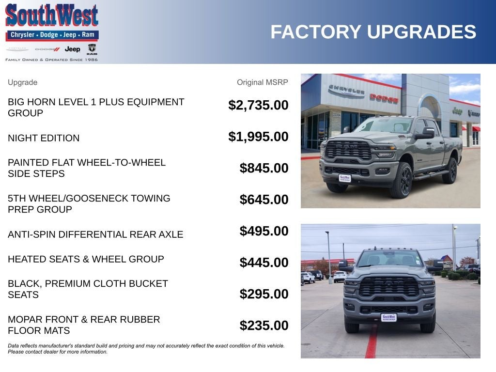 2026 RAM Ram 2500 RAM 2500 LONE STAR CREW CAB 4X4 6'4' BOX