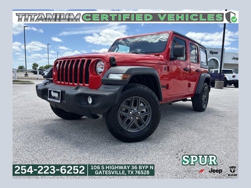 2024 Jeep Wrangler 4-Door Sport S 4x4
