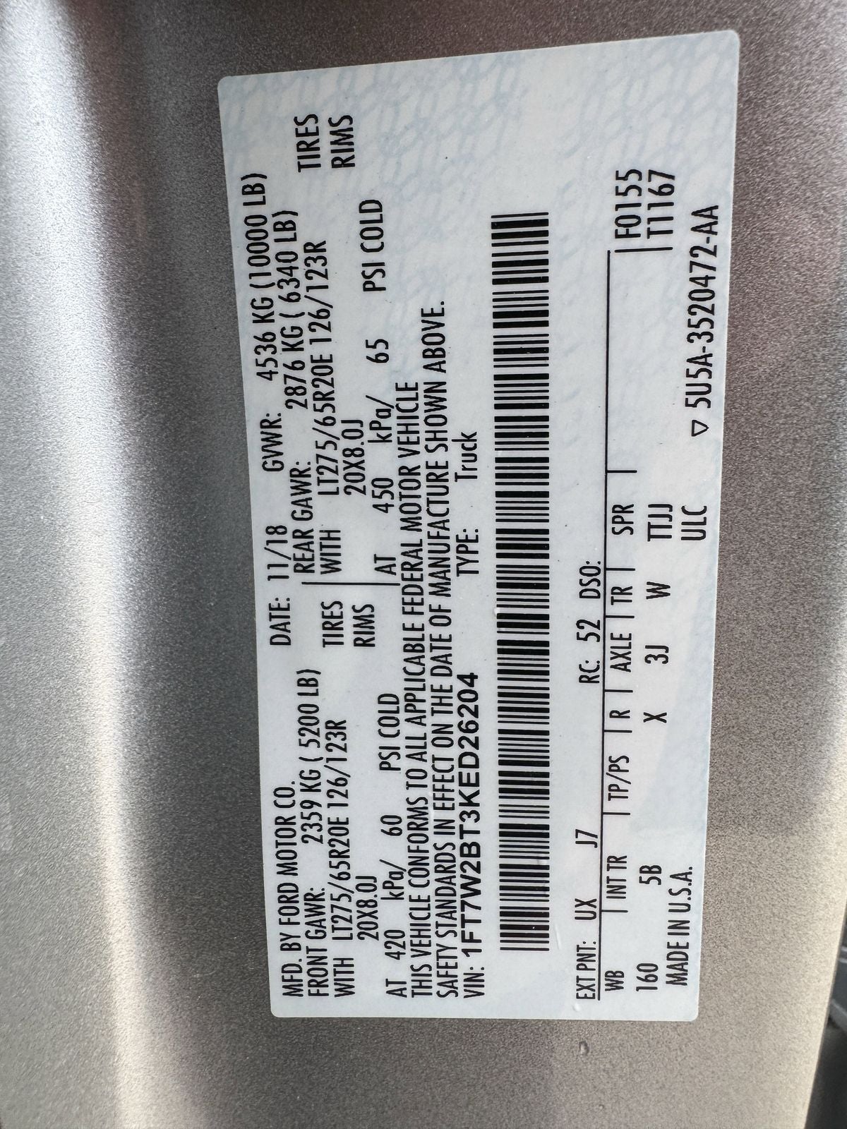 2019 Ford F-250SD F-250® Lariat®