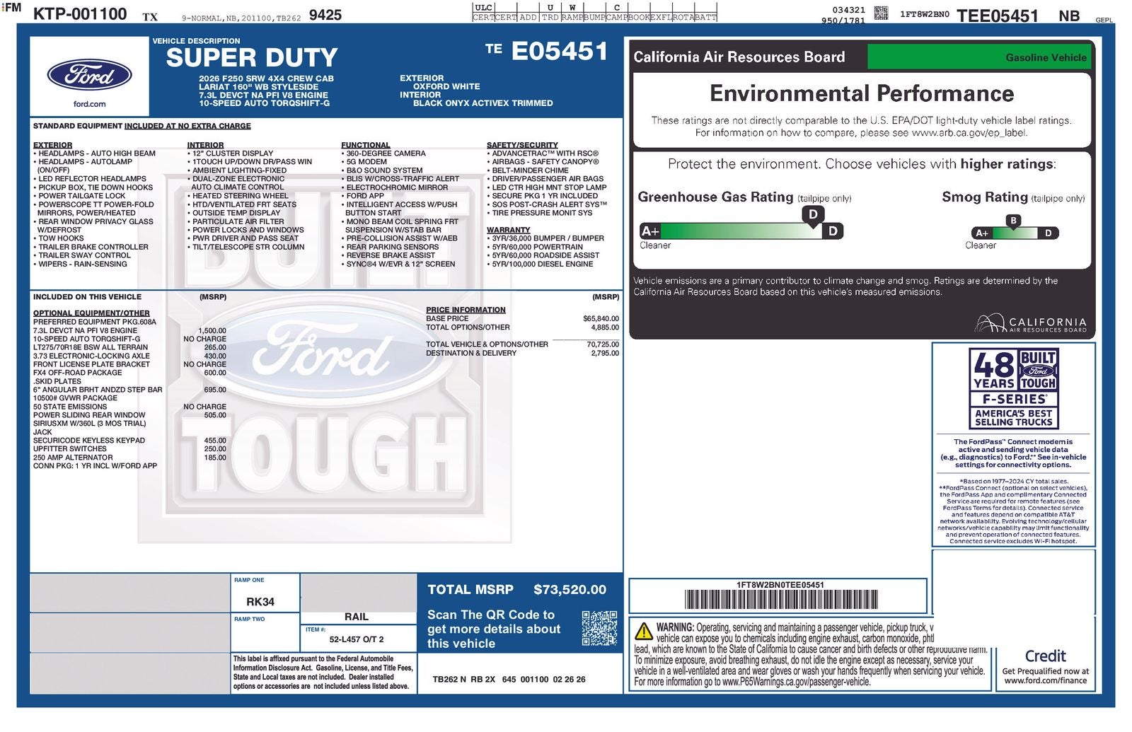 2026 Ford F-250SD F-250® Lariat®
