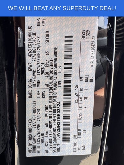 2026 Ford F-250SD F-250® Lariat®