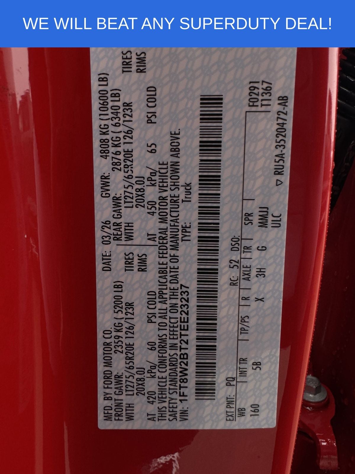 2026 Ford F-250SD F-250® Lariat®